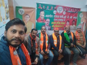 पाषर्द प्रत्याशी अशोक कुमार सैनी ने जनता से किया अनुरोध कमल के फूल पर ही मोहर लगाये