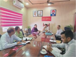 जिलाधिकारी ने  बैठक में दिये मॉं बाल सुन्दरी देवी श्री चैती मेले में सभी व्यवस्थाएं चाक-चौबन्द रखने के निर्देश