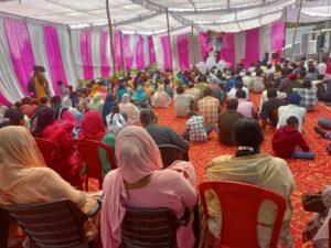 ग्राम गांधीनगर में विशाल सत्संग का आयोजन