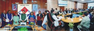 मुख्यमंत्री की उपस्थिति में सचिवालय में किये गये तीन महत्वपूर्ण समझौते