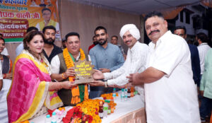 मेयर दीपक बाली ने किया तालाब को भव्य रूप में विकसित करनेे का शिलान्यास