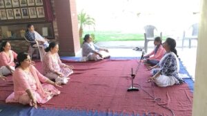 चन्द्रावती महाविद्यालय में योग दिवस पर हुआ कार्यक्रम