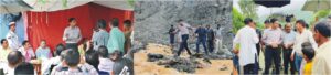 आपदाग्रस्त अंतिम गांव बटोली दौरे पर प्रथम पंक्ति में पहुचें डीएम