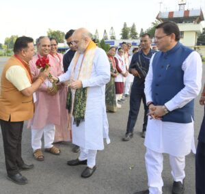 मेयर दीपक बाली ने किया गृहमंत्री अमित शाह का स्वागत