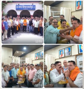 व्यापारियों ने किया महापौर का जोरदार स्वागत