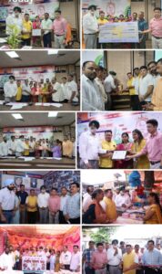 महापौर, विधायक तथा नगर आयुक्त द्वारा नगर निगम में लगे स्वास्थ्य शिविर और मेले का उद्घाटन किया गया