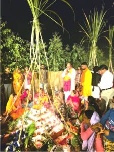  मुख्यमंत्री पुष्कर सिंह धामी के निर्देशों के निर्देशानुसार जिला पंचायत अध्यक्ष अजय मौर्य द्वारा महापर्व छठ के अवसर पर  विभिन्न घाटों और पूजा स्थलों का स्थलीय निरीक्षण किया