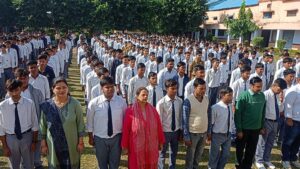 उदयराज कालेज में हुआ वंदे मातरम् गीत का सामूहिक गायन