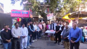 राज्य स्थापना दिवस की वर्षगांठ पर कांग्रेसियों ने किया शहीदों को नमन