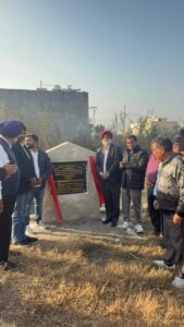 विधायक चीमा ने किया सड़क निर्माण का शिलान्यास