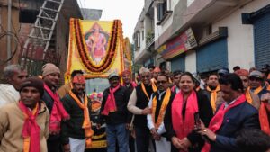 धूमधाम से निकाली महाराजा शूरसैनी की शोभायात्रा