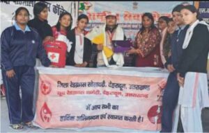 यूथ रेडक्रॉस के चीफ मास्टर ट्रेनर डा. अनिल वर्मा रक्तवीर सम्मान से विभूषित