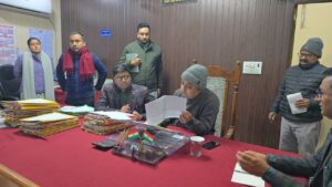 जिलाधिकारी ने अपर जिलाधिकारी वित्त एवं राजस्व कार्यालय/न्यायालय व संयुक्त कार्यालय कलेक्ट्रेट का वार्षिक निरीक्षण किया