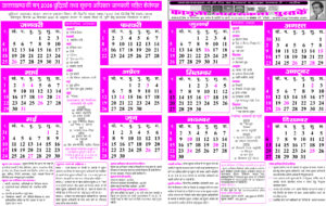 सूचना अधिकार की जानकारी वाला कैलेंडर 2026 प्रकाशित