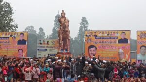 अष्टधातु से बनी बुक्सा जनजाति समाज के श्रद्धेय महापुरुष राजा जगतदेव जी की प्रतिमा का लोकार्पण/अनावरण मुख्यमंत्री द्वारा वर्चुअल माध्यम से किया