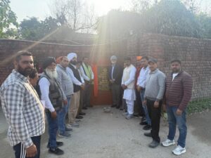 विधायक चीमा ने किया सड़क का शिलान्यास