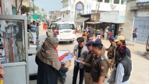 पुलिस ने चलाया वृहद सत्यापन अभियान, पांच के चालान किये