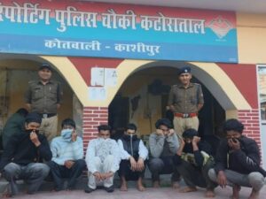 पुलिस ने सात नशेड़ियों को दबोचा