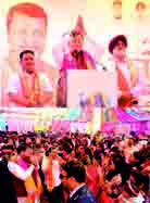 काशीपुर रंगोत्सव होली मिलन समारोह में शामिल हुए मुख्यमंत्री पुष्कर सिंह धामी