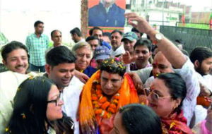 कैबिनेट मंत्री बनने पर प्रदीप बत्रा का हुआ जोरदार स्वागत