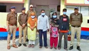 अनैतिक देह व्यापार कराने के आरोप में दो महिलाओं सहित चार गिरफ्तार