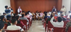 अमित शाह के कार्यक्रम को लेकर भाजपाइयों ने की बैठक