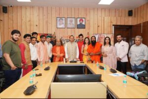 मुख्यमंत्री ने किया बाबा नीब करौरी महाराज पर आधारित फिल्म के प्रोमो और पोस्टर का लोकार्पण