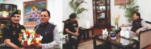 लेफ्टिनेंट जनरल राजीव घई ने की सीएम से शिष्टाचार भेंट