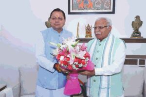 मुख्यमंत्री ने केंद्रीय ऊर्जा एवं आवास मंत्री से भेंट कर विभिन्न विषयों पर की चर्चा