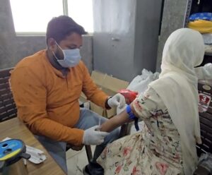 राजकीय चिकित्सालय में हज यात्रियों का हुआ टीकाकरण