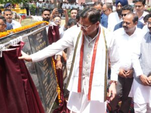 मुख्यमंत्री पुष्कर सिंह धामी ने 89 लाख रुपये की विकास योजनाओं का किया लोकार्पण