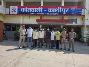 काशीपुर कोतवाली पुलिस ने पकड़े 6 वारंटी
