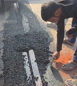 आरओबी पर टूटे एक्सपेंशन ज्वाइंट को किया ठीक