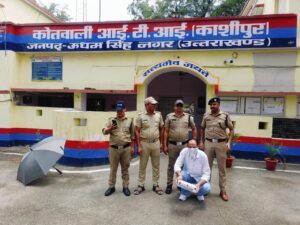 काशीपुर पुलिस ने गिरफ्तार किया यूपी का एक लाख रूपये का ईनामी बदमाश