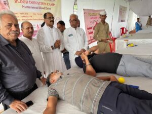 संत निरंकारी सत्संग भवन में किया रक्तदान शिविर का आयोजन