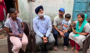 विधायक चीमा ने सड़क दुर्घटना में मृत्यु होने पर युवक के परिवार को दी सांत्वना