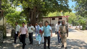 महापौर बाली ने अधिकारियों के साथ किया द्रोणासागर का निरीक्षण