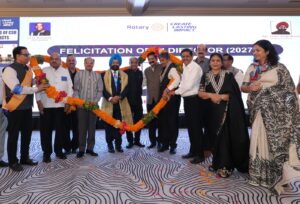 रोटरी क्लब आफ काशीपुर ने धूमधाम से मनाया अधिष्ठापन समारोह