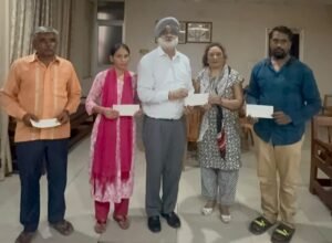 विधायक चीमा ने पात्र व्यक्तियों को सौंपे चेक