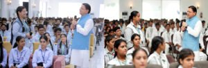 मुख्यमंत्री युवा विद्यार्थी संवाद में साईं पब्लिक स्कूल व समर स्टडी हॉल के विद्यार्थियों ने सीएम धामी से किया सीधा संवाद