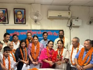 उधम सिंह नगर  जिला सहकारी बैंक की अध्यक्ष बनने पर ममता मेहरोत्रा का किया स्वागत