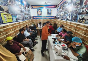 सफाई कर्मचारियों हेतु किया निःशुल्क स्वास्थ्य जांच शिविर आयोजित