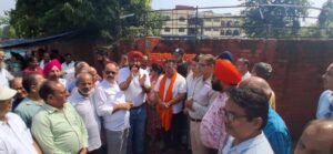 महापौर ने किया पुलिया निर्माण का शिलान्यास