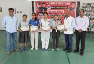 समर स्टडी हाॅल में ‘सेवा संकल्प’ अभियान के अंतर्गत चित्रांकन एवं भाषण प्रतियोगिता आयोजित